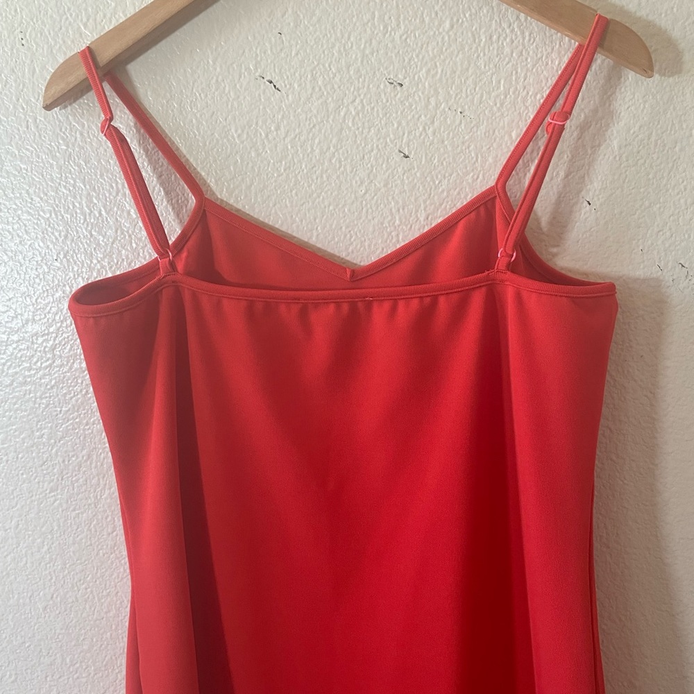 Elvi Solid Red Spaghetti Strap Mini Mini Dress/ U… - image 4